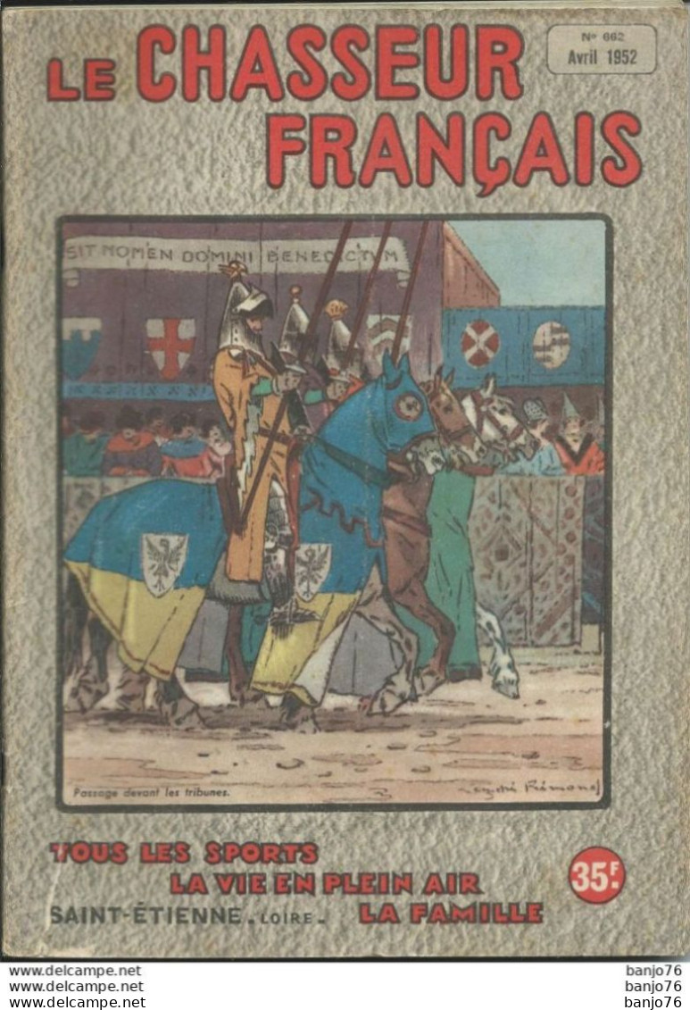LOT Le Chasseur Français - Année 1952 - 4 Numéros - Fischen + Jagen