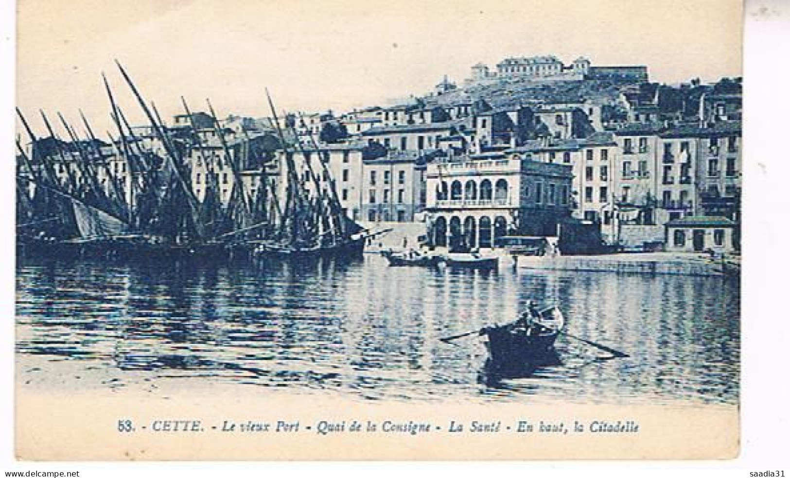 34  SETE CETTE LE VIEUX PORT QUAI DE LA CONSIGNE  LA SANTE LA CITADELLE - Sete (Cette)