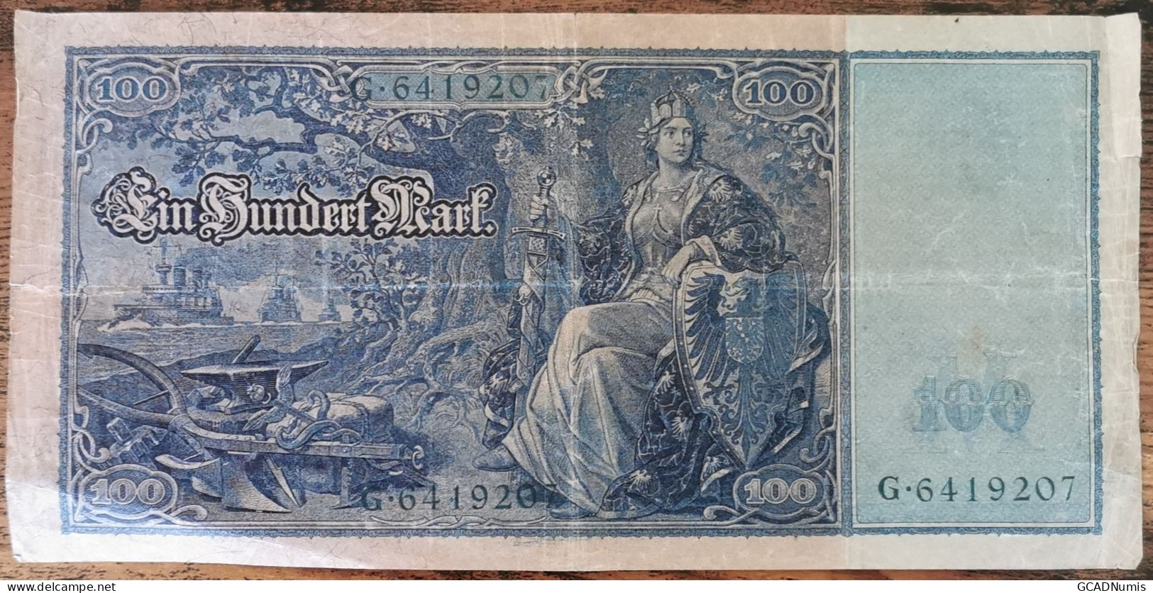 Billet Allemagne 100 Mark 21 - 4 - 1910 / Reichsbanknote / Vert - 100 Mark