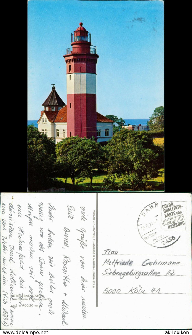 Dahme (Holstein) Leuchtturm Dameshöved A.d. Ostsee Lighthouse 1977 - Sonstige & Ohne Zuordnung