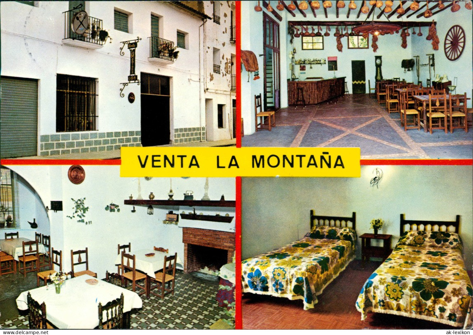 Alicante VENTA LA MONTAÑA RESTAURANTE Benimantell Alicante 1978 - Autres & Non Classés