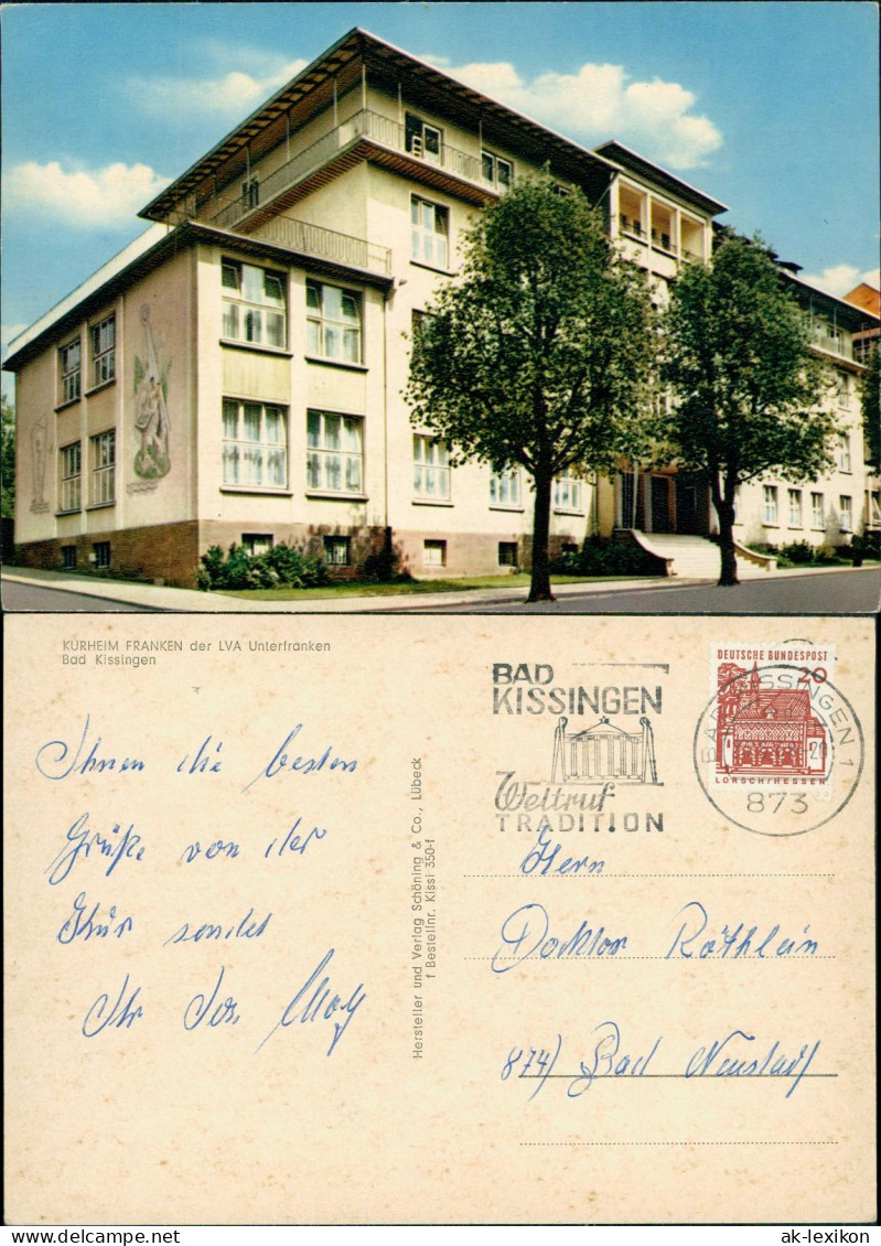 Ansichtskarte Bad Kissingen KURHEIM FRANKEN Der LVA Unterfranken 1968 - Bad Kissingen