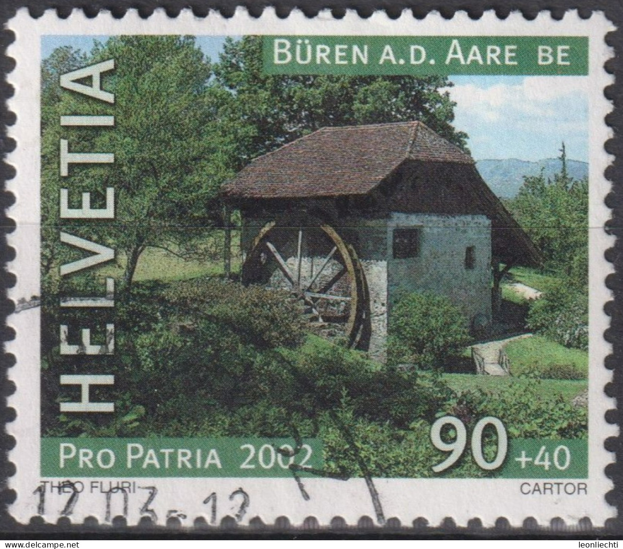 2002 Schweiz Pro Patria, Büren A.d. Aare BE ⵙ Zum:CH B279, Mi:CH 1793, Yt:CH 1717 - Used Stamps