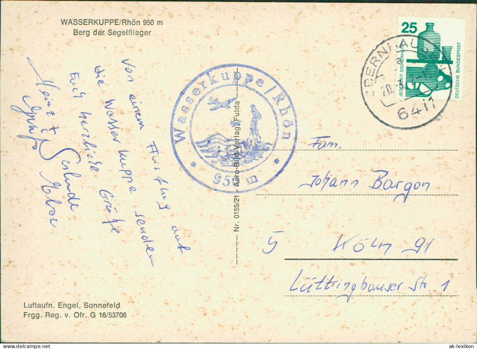 Ansichtskarte Gersfeld (Rhön) Wasserkuppe - Berg Der Segelflieger 1970 - Other & Unclassified