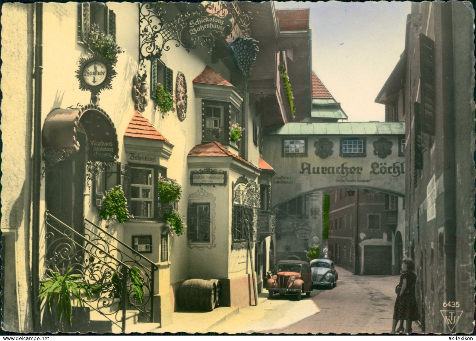 Kufstein Auracher Löchl Römerhofgasse Autos U.a. VW Käfer 1960 - Sonstige & Ohne Zuordnung