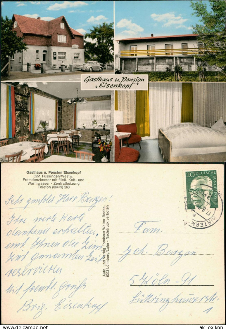 Fussingen-Waldbrunn (Westerwald) Gasthaus U. Pension Eisenkopf Westerwald 1971 - Other & Unclassified