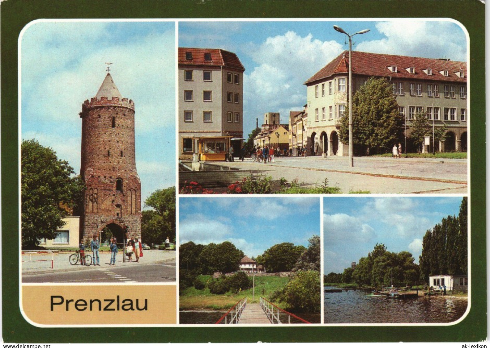 Prenzlau Blindower Tor HO-Hotel "Uckermark" Bootsverleih Am Unter-Uckersee 1986 - Prenzlau