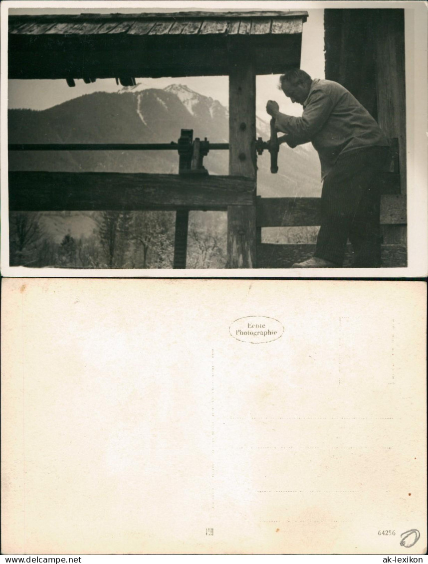 Foto  Arbeiter Am Wehr Im Hochgebirge 1934 Privatfoto - A Identificar