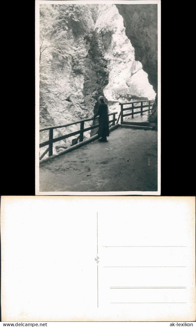 Foto Garmisch-Partenkirchen Partnachklamm 1930 Privatfoto - Garmisch-Partenkirchen