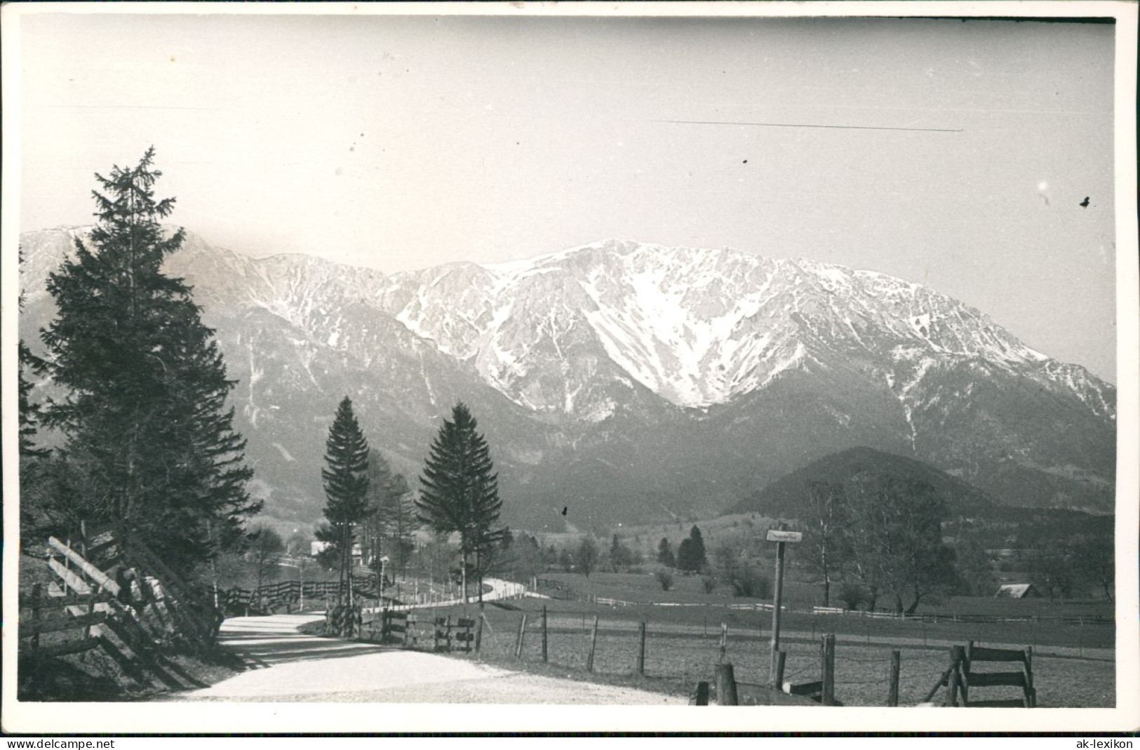 Foto  Straße Uim Bergmassiv Fotokarte 1930 Privatfoto - To Identify