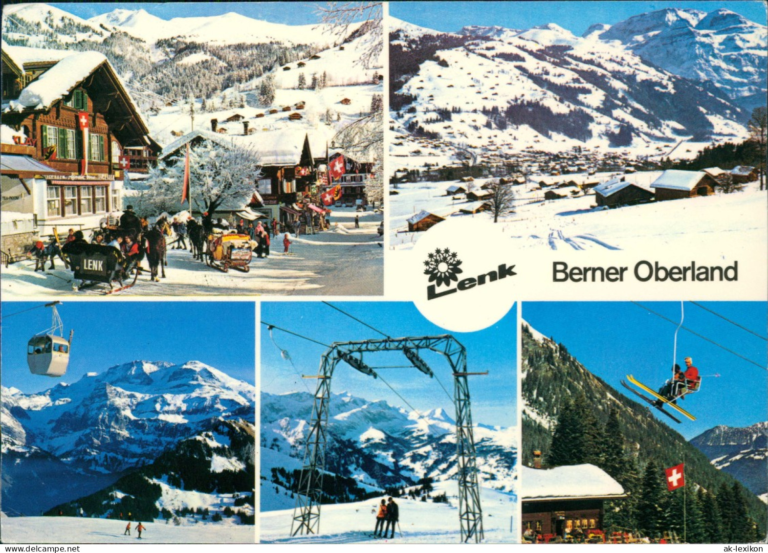 Ansichtskarte Lenk Umland-Ansichten Berner Oberland (Mehrbildkarte) 1981 - Sonstige & Ohne Zuordnung