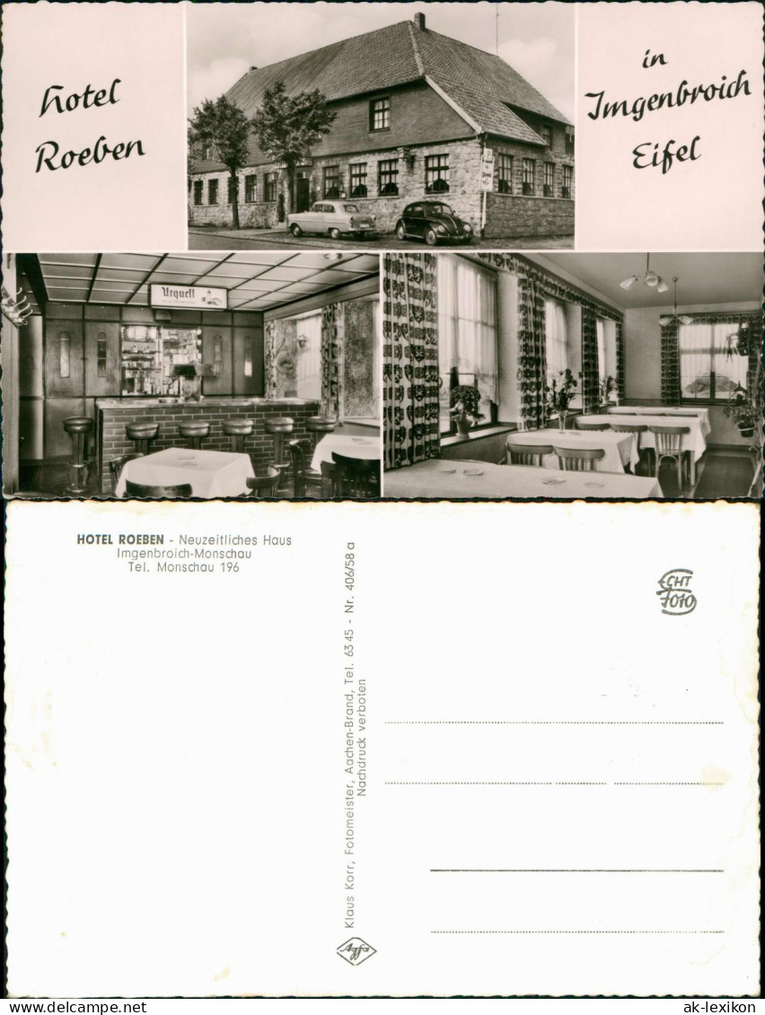 Imgenbroich-Monschau Eifel   Gasthaus HOTEL ROEBEN Neuzeitliches Haus 1960 - Monschau