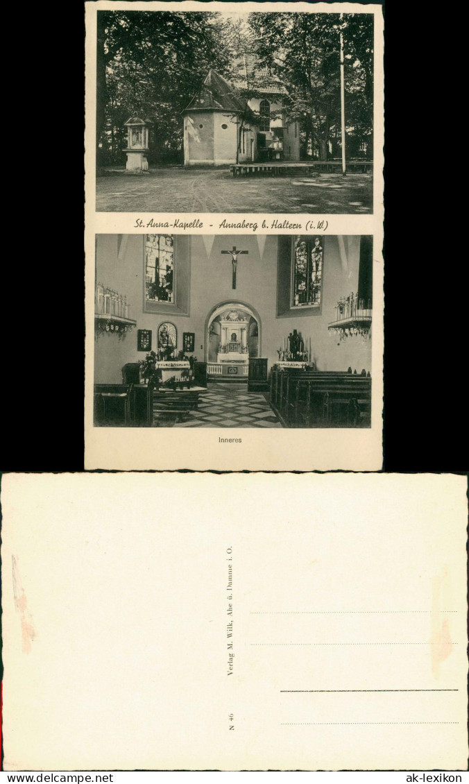 Annaberg (Westfalen) St. Anna-Kapelle In Annaberg B. Haltern (i. W.) 1940 - Autres & Non Classés