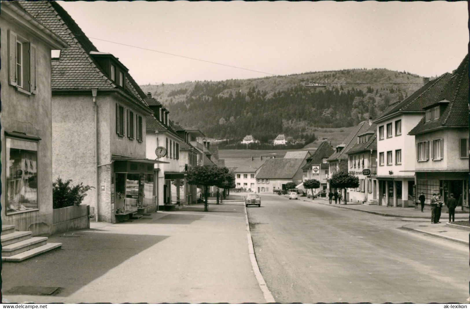 Blumberg Ortsansicht, Straße Mit Geschäften, Im Hintergrund ARAL Tankstelle 1960 - Autres & Non Classés