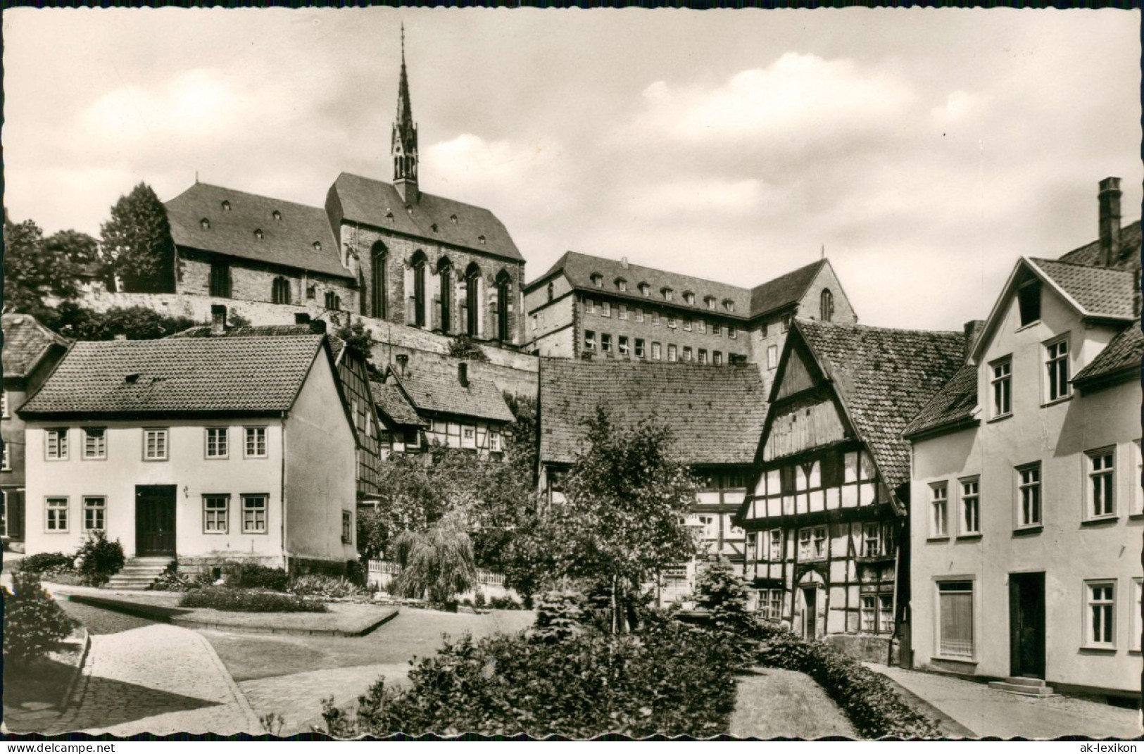 Ansichtskarte Warburg Stadtteilansicht Ortsansicht Blick Zur Kirche 1967 - Warburg