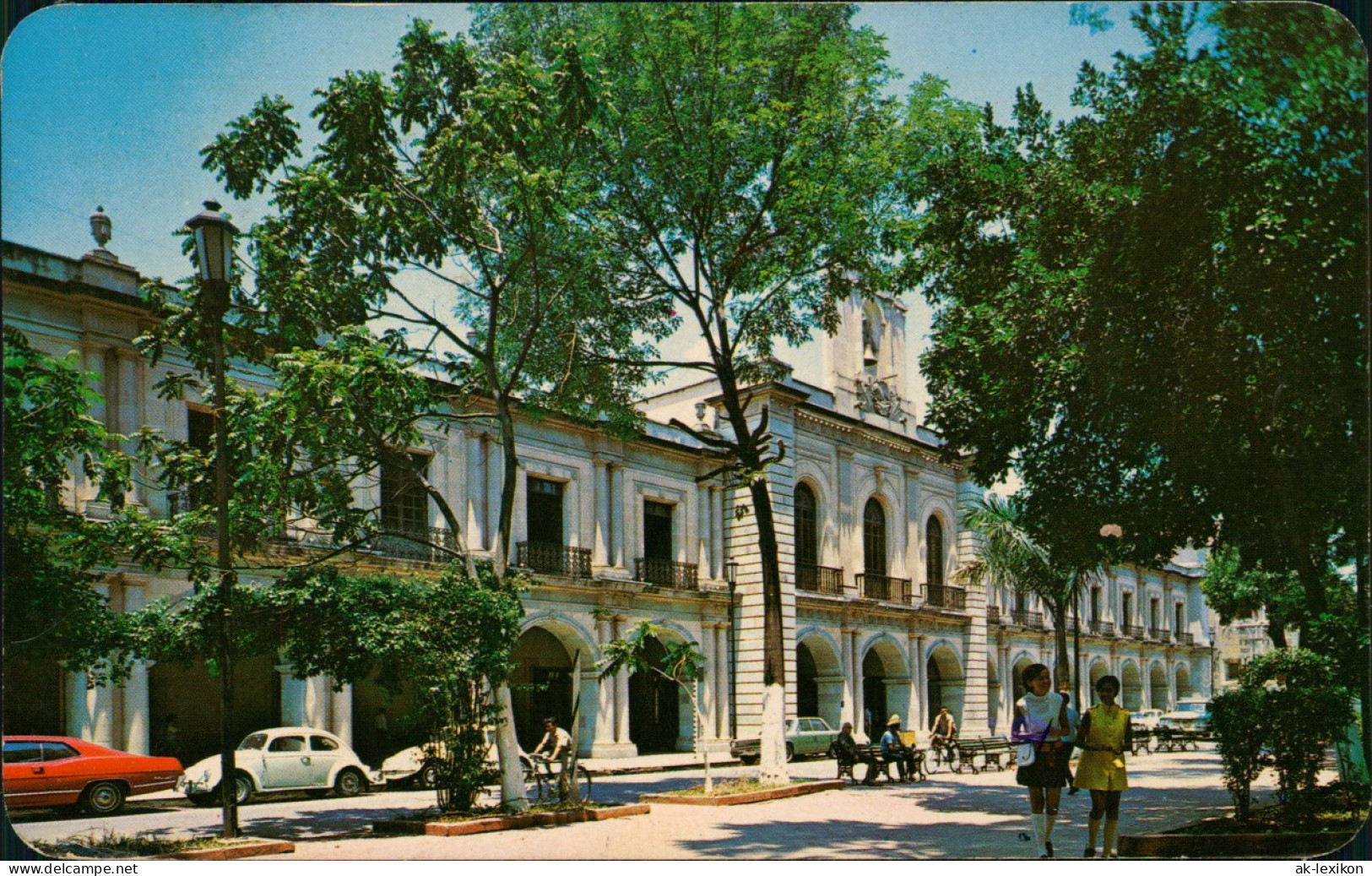 Postcard Oaxaca Palacio De Gobierno, Oaxaca, México, VW Käfer 1972 - Messico