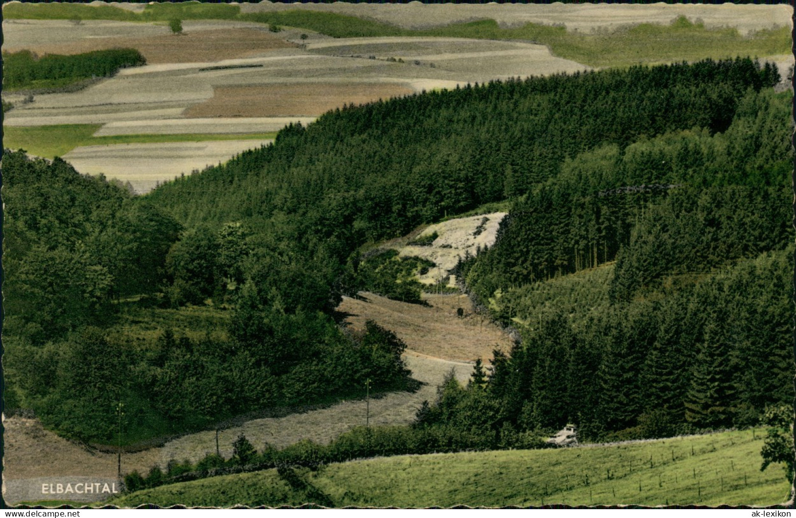 Ansichtskarte Odenspiel Umland-Ansicht Im Oberbergischen Land 1962 - Other & Unclassified