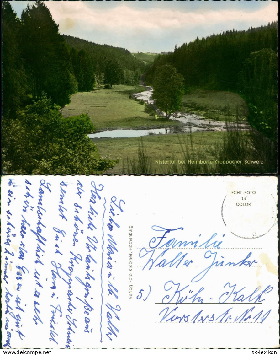 Ansichtskarte Heimborn Nistertal Bei Heimborn, Kroppacher Schweiz 1960 - Other & Unclassified