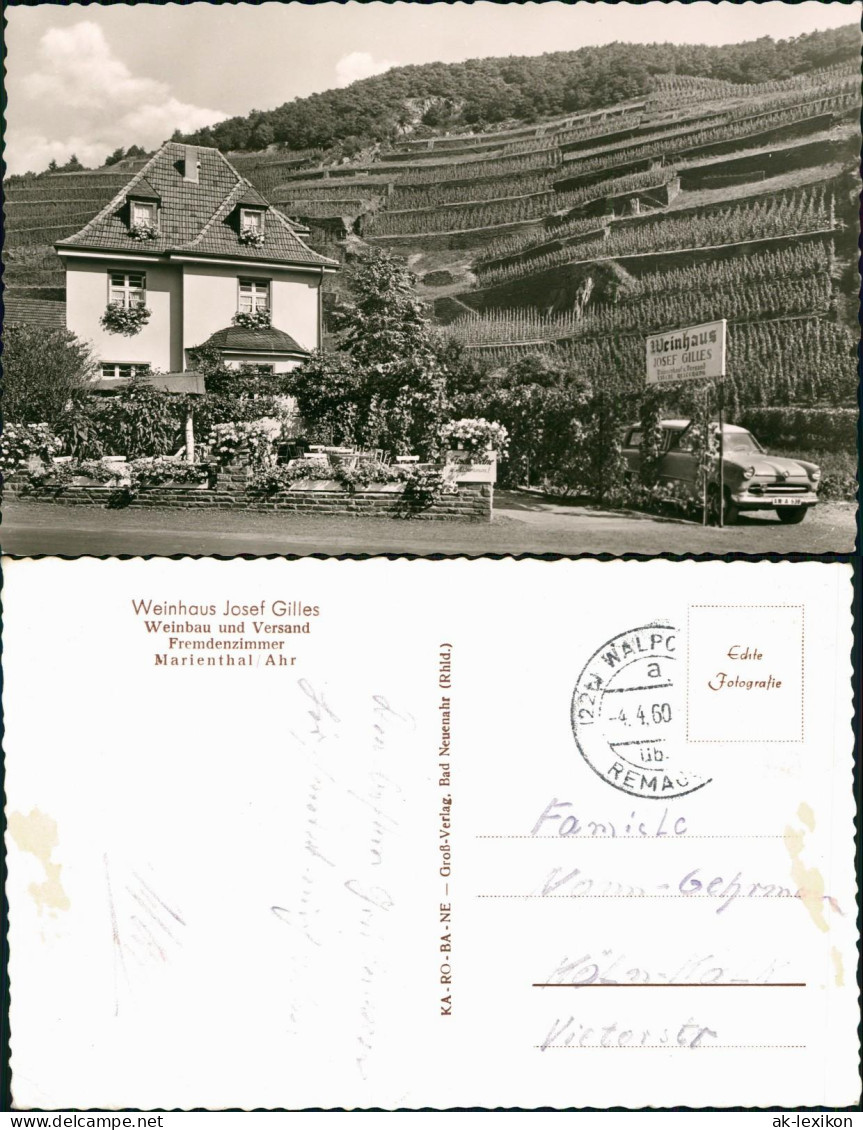 Marienthal  Bad Neuenahr-Ahrweiler  Weinhaus Josef Gilles Weinbau  Versand 1960 - Bad Neuenahr-Ahrweiler