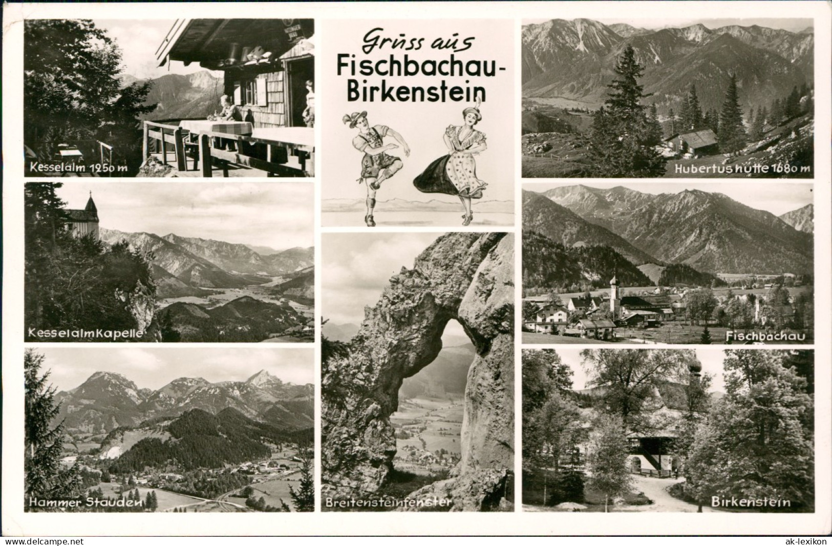 Birkenstein-Fischbachau Mehrbild-AK Kesselalm, Umland-Ansichten 1955 - Autres & Non Classés