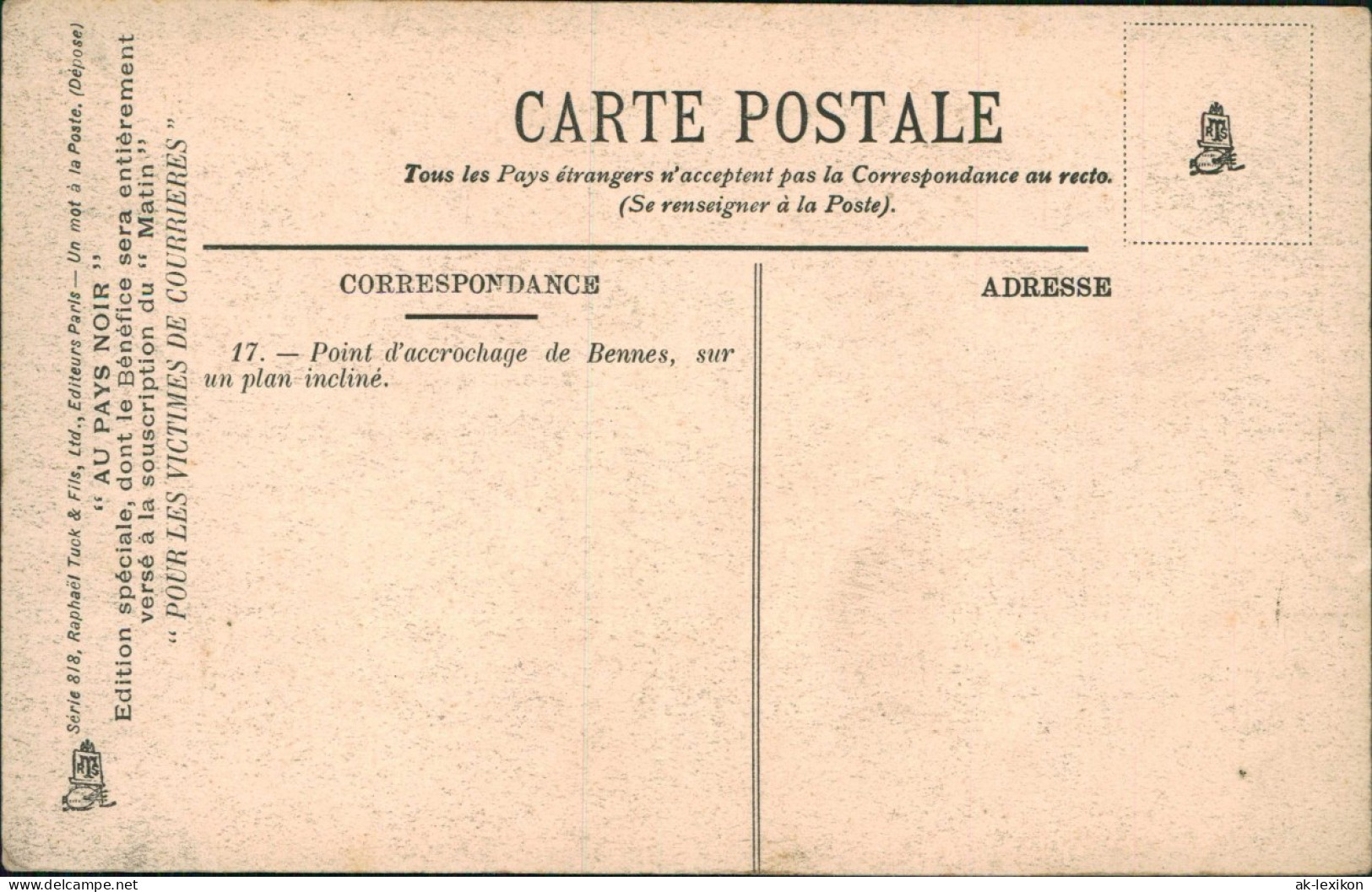 Bergbau Tagebau (AU PAYS NOIR) Minen-Arbeiter In Frankreich 1910 - Bergbau