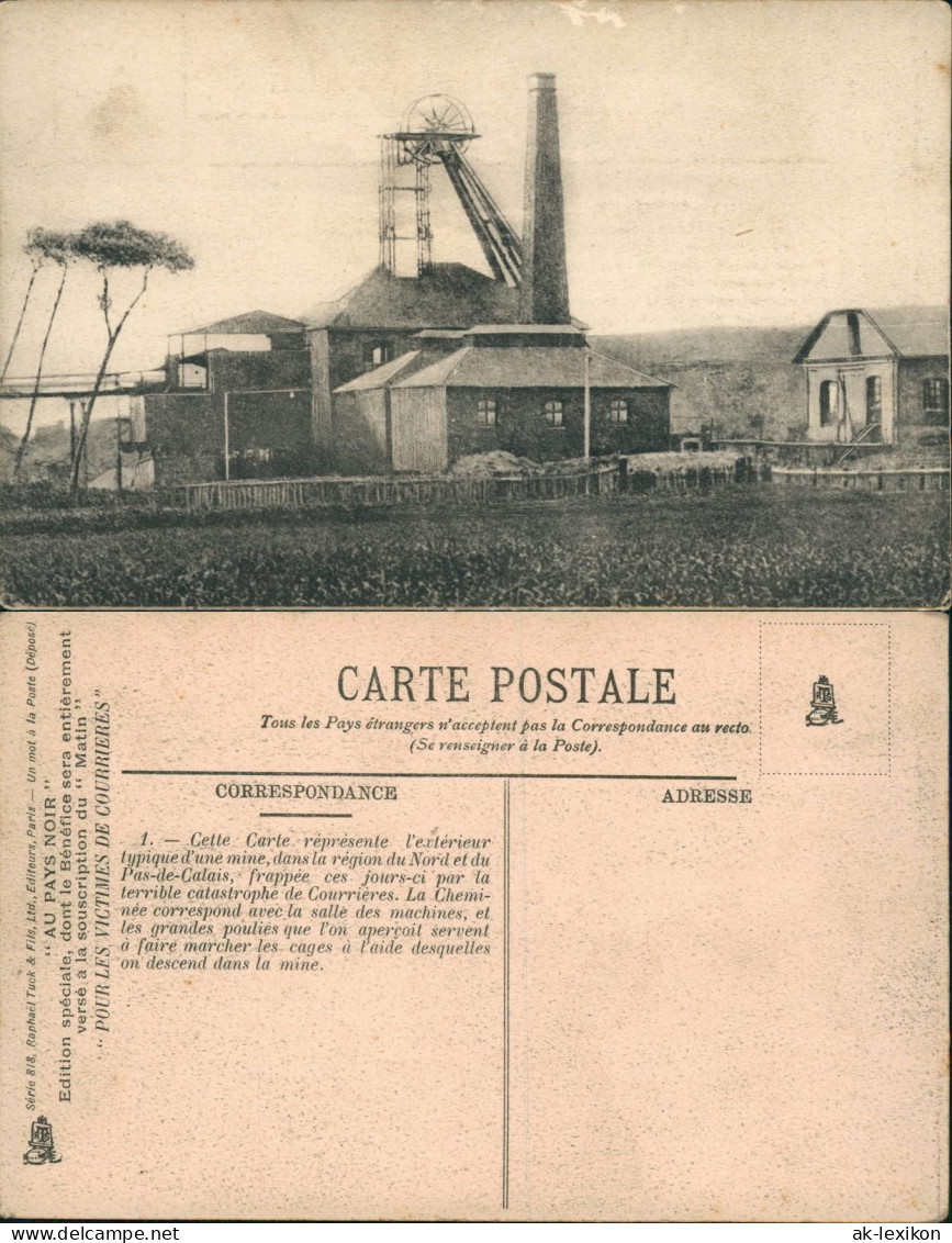 Bergbau Tagebau (AU PAYS NOIR) Mine Bei Pas-de-Calais Frankreich 1910 - Bergbau