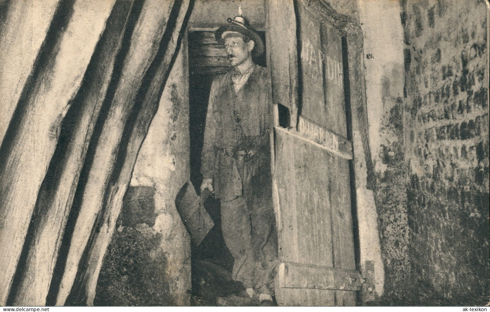 Ansichtskarte  Bergbau Tagebau (AU PAYS NOIR) Minen-Arbeiter 1910 - Mijnen