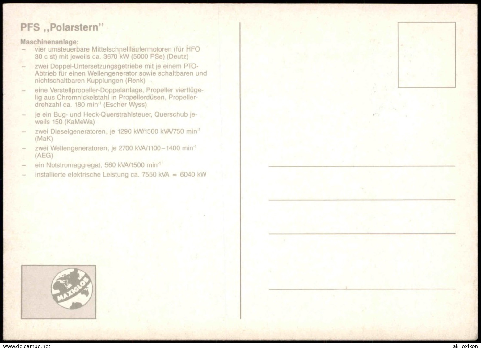 Ansichtskarte  Polar Forschung PFS Polarstern Schiff 1986 Deutsche Schiffspost - Altri & Non Classificati