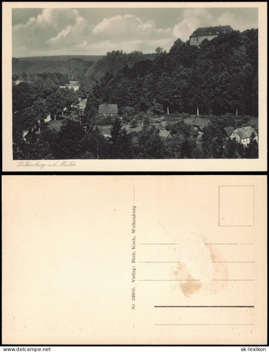 Ansichtskarte Wolkenburg-Kaufungen-Limbach-Oberfrohna Stadtpartie 1928 - Limbach-Oberfrohna