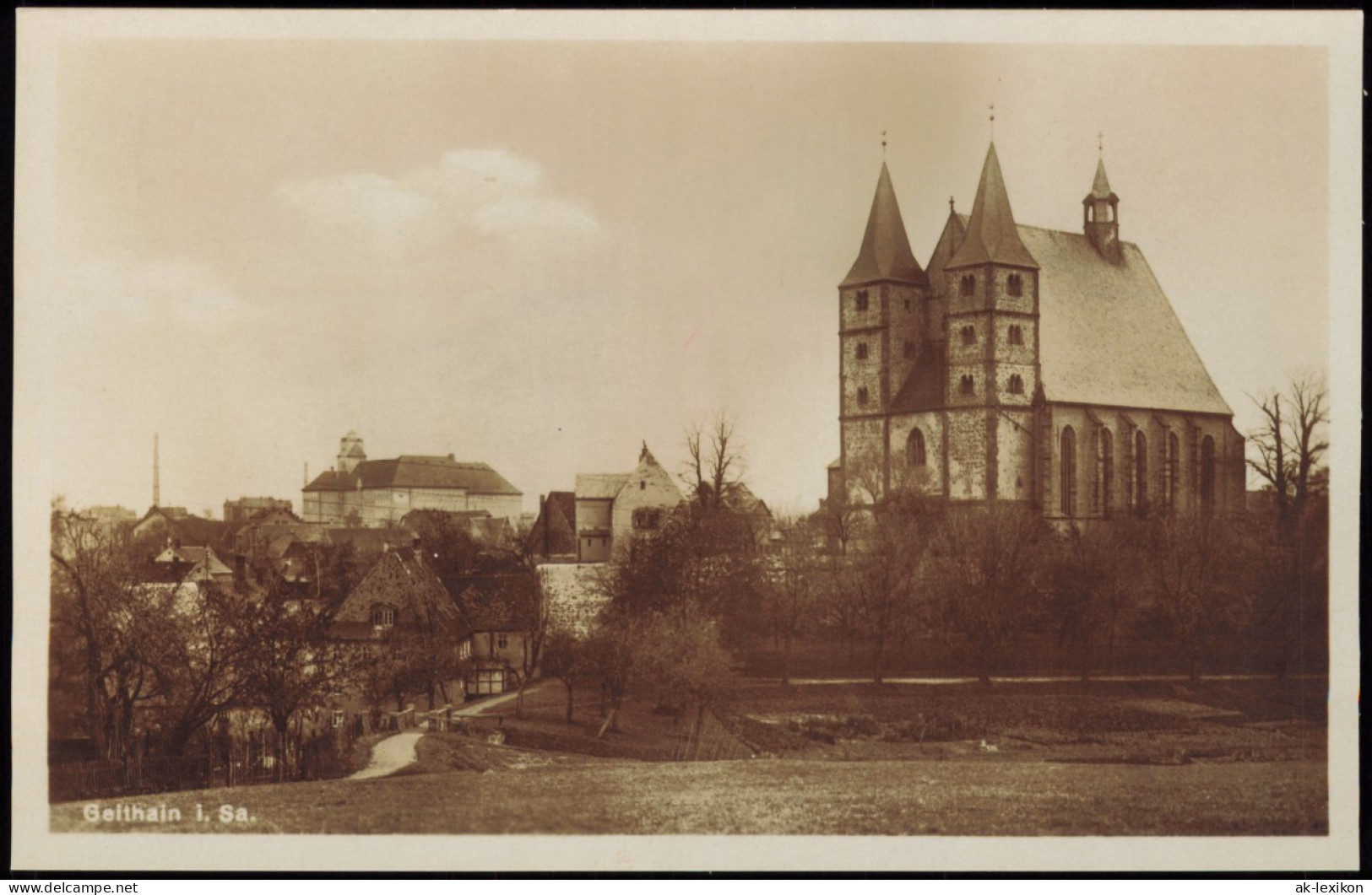 Ansichtskarte Geithain Stadtpartie 1928 - Geithain