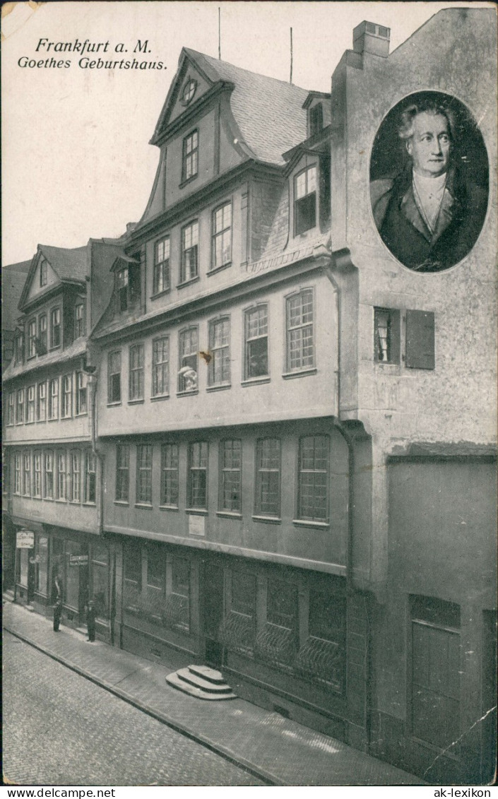 Ansichtskarte Frankfurt Am Main Goethehaus 2 Bild 1918 - Frankfurt A. Main