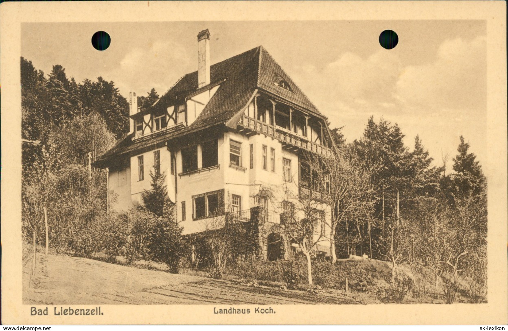 Ansichtskarte Bad Liebenzell Landhaus Koch. 1912 - Sonstige & Ohne Zuordnung