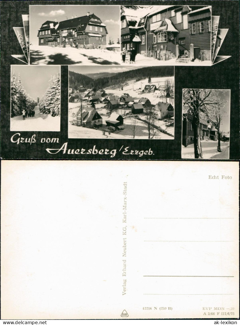 Ansichtskarte Auersberg (Erzgebirge) Umland-Ansichten Im Winter 1975 - Otros & Sin Clasificación