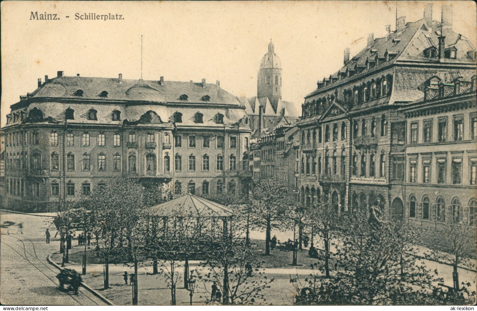 Ansichtskarte Mainz Schillerplatz 1912 - Mainz