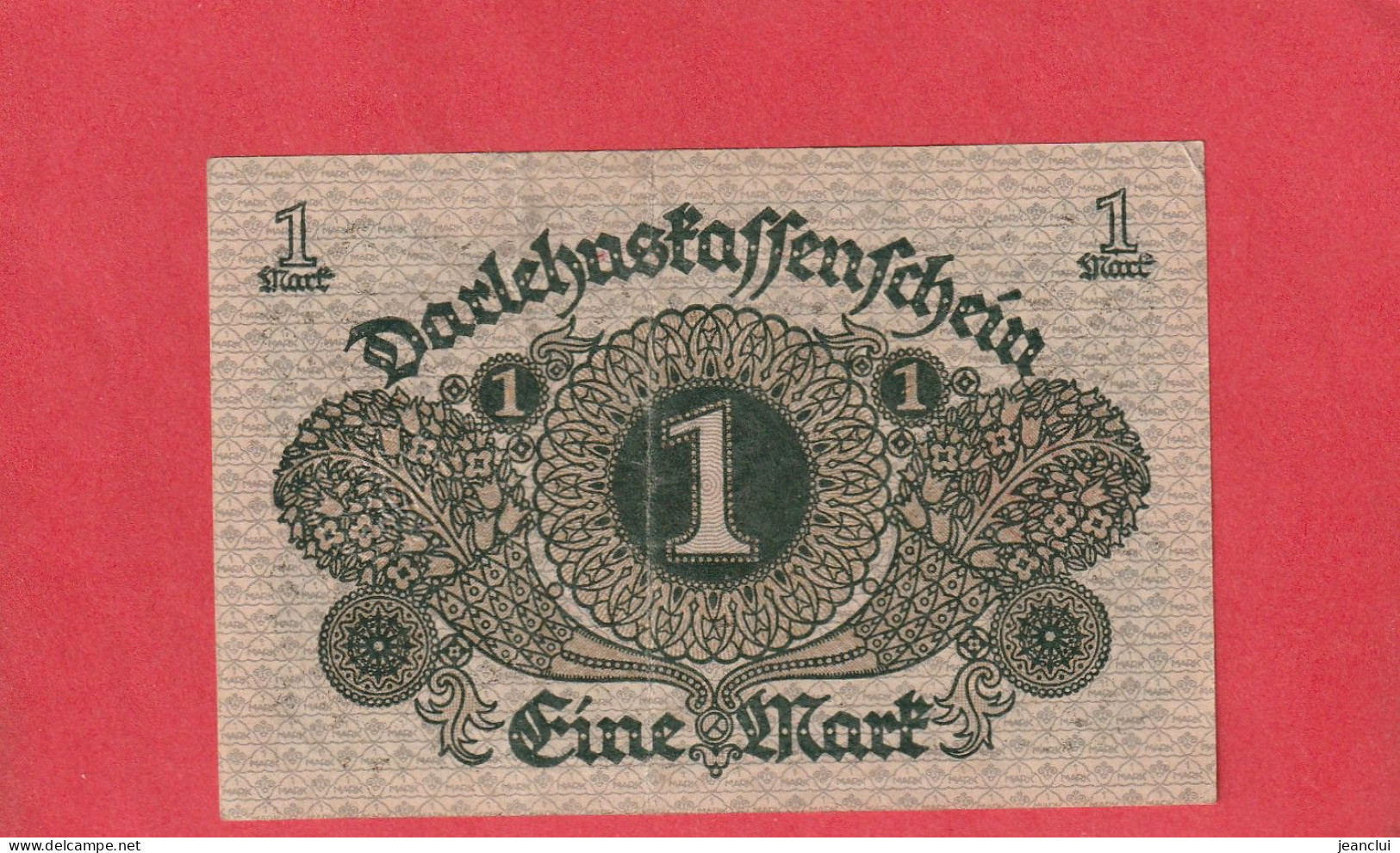 DARLEHENSKASSENSCHEINE  . 1 MARK . 1-3-1920   . N°  465.801204 .  2 SCANNES  .  BILLET USITE - 5 Mark