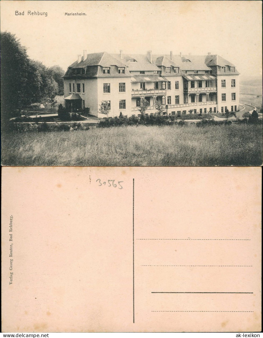 Ansichtskarte Bad Rehburg-Rehburg-Loccum Marienheim 1912 - Sonstige & Ohne Zuordnung