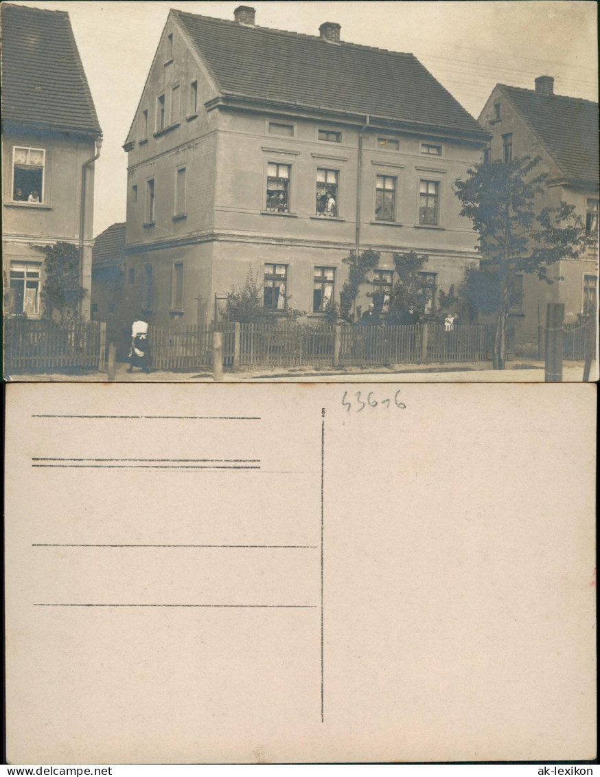Ansichtskarte  Straßenpartie, Mehrfamilienhäuser 1913 - A Identifier