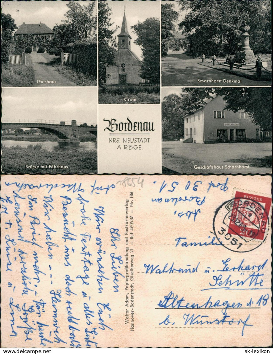 Bordenau-Neustadt Am Rübenberge Gutshaus, Geschäftftshaus, Kirche 1963 - Neustadt Am Rübenberge