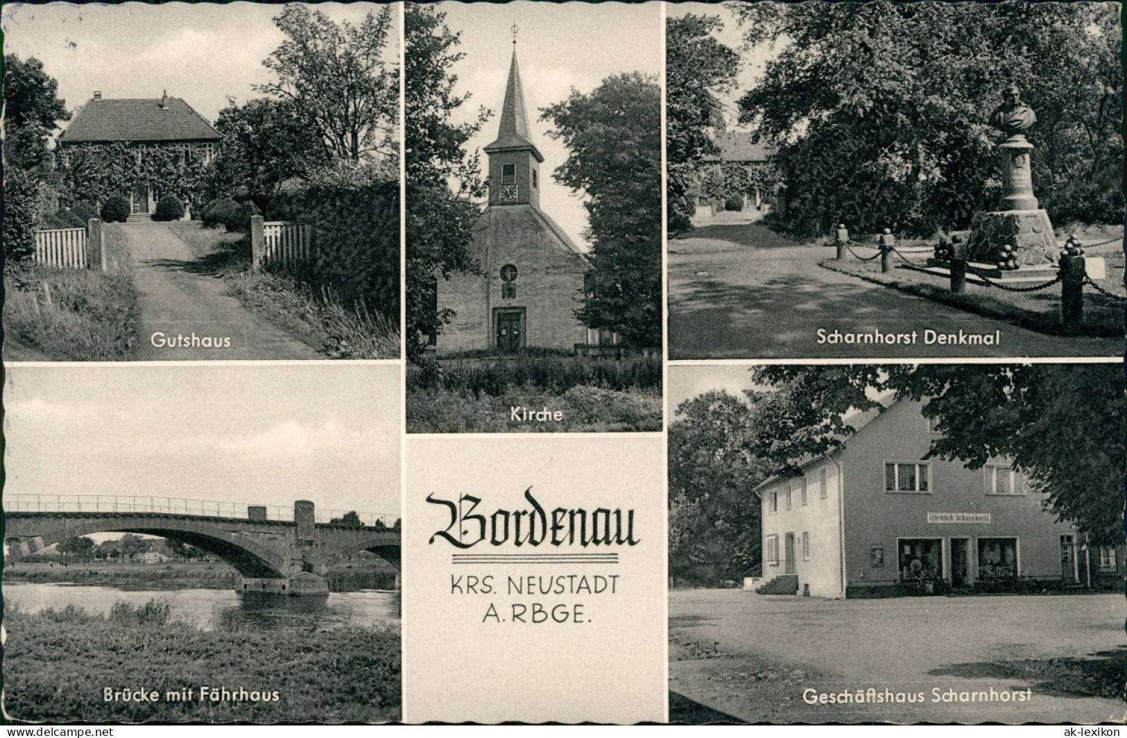 Bordenau-Neustadt Am Rübenberge Gutshaus, Geschäftftshaus, Kirche 1963 - Neustadt Am Rübenberge