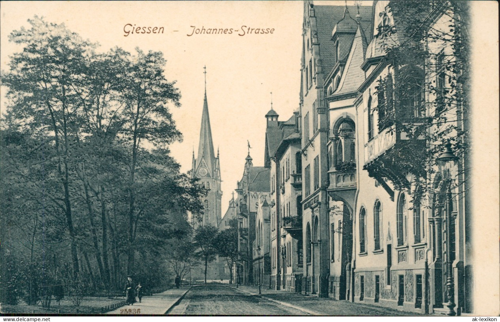 Ansichtskarte Gießen Johannesstraße 1912 - Giessen