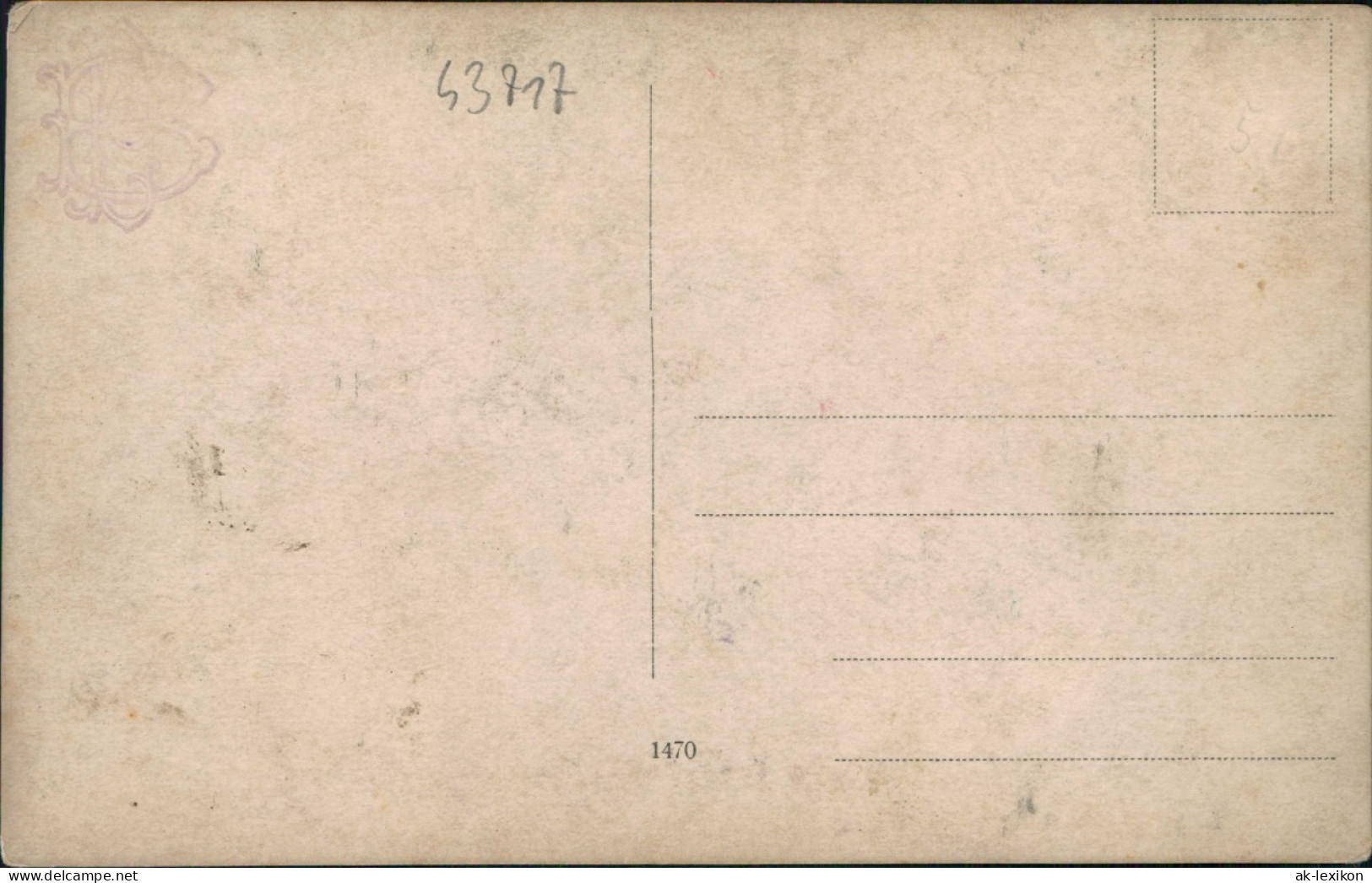 Ansichtskarte  Bedienstete Vor Stadtvilla 1918 Goldrand - Te Identificeren