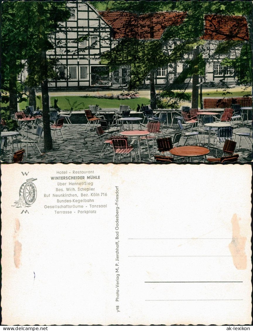 Hennef (Sieg) Hotel Restaurant WINTERSCHEIDER MÜHLE Bes. Wilh. Schepler 1960 - Hennef