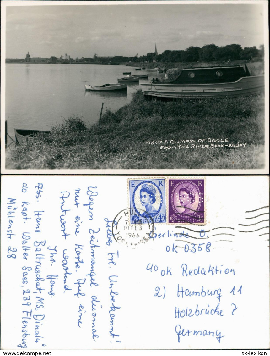 Kingston Upon Hull GLIMPSE OF GOOLE FROM THE RIVER BANK-ARJAY 1966 - Sonstige & Ohne Zuordnung