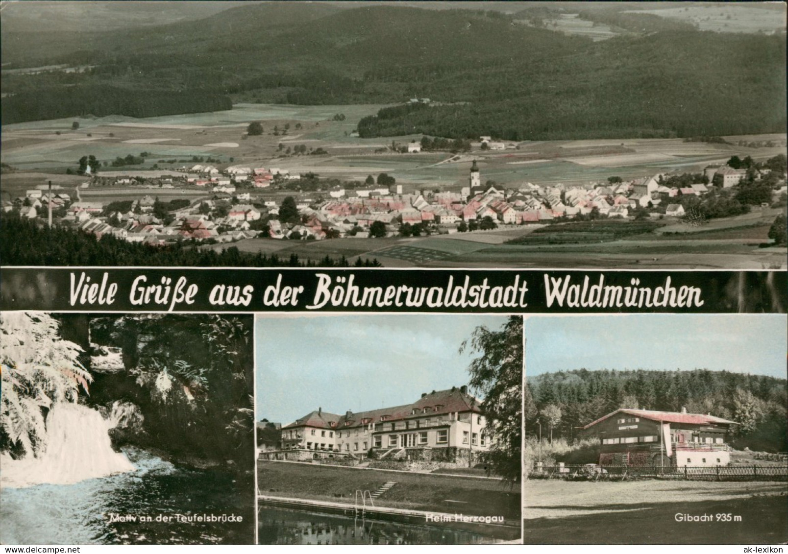 Waldmünchen MB Böhmerwaldstadt  Heim Herzogau Gibacht Teufelsbrücke 1950 - Andere & Zonder Classificatie