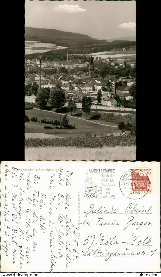 Ansichtskarte Marktredwitz Panorama-Ansicht, Ort Im Fichtelgebirge 1967 - Marktredwitz