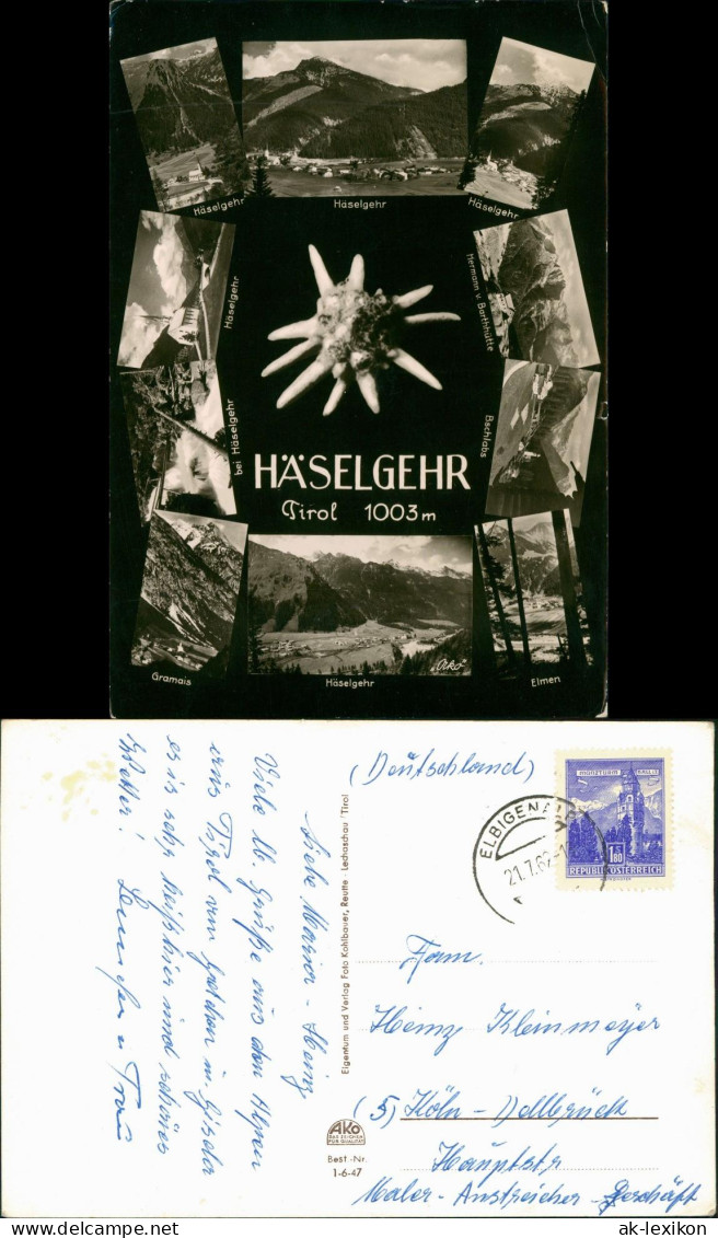 Ansichtskarte Häselgehr Häselgehr Umlandansichten Mehrbildkarte 1962 - Other & Unclassified