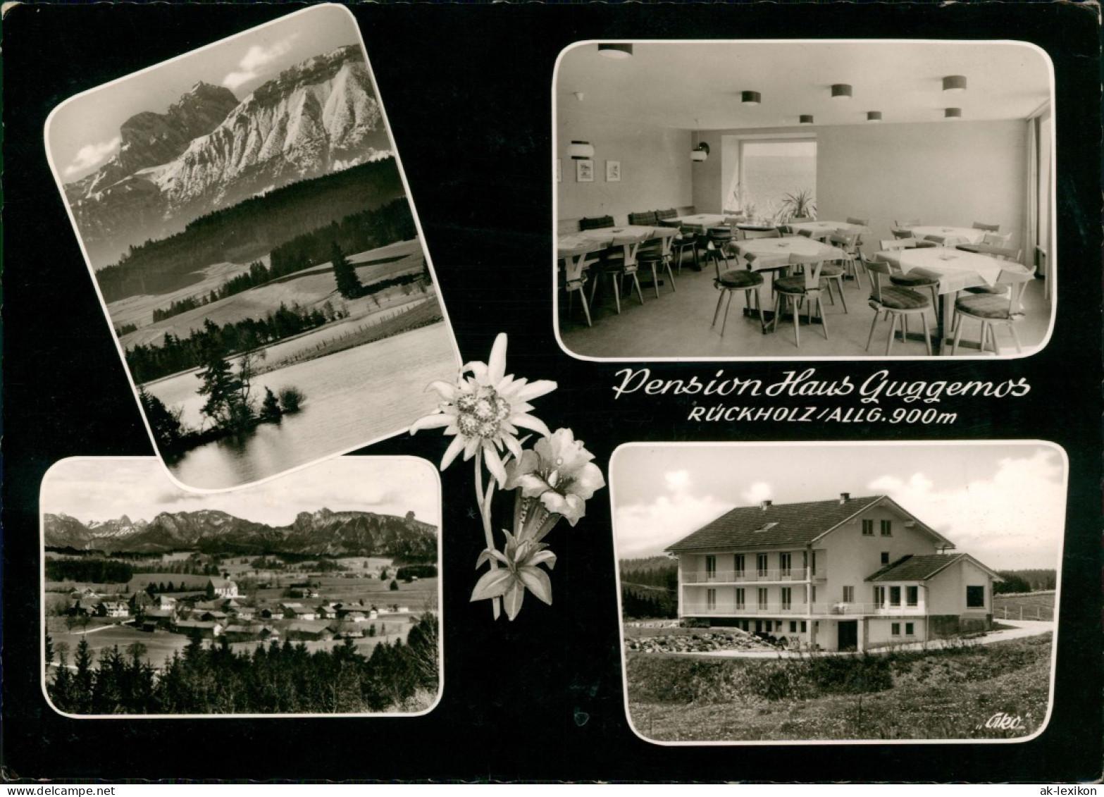 Ansichtskarte Rückholz Pension Haus Guggemos Im Allgäu, Mehrbildkarte 1964 - Andere & Zonder Classificatie