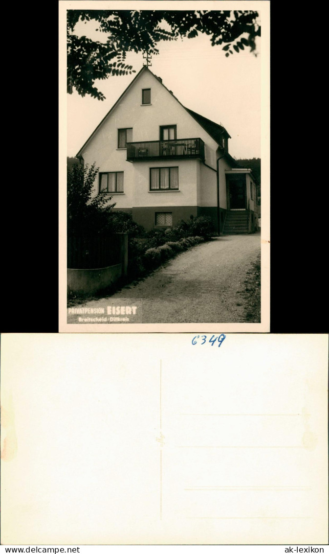 Foto Breitscheid PRIVATPENSION EISERT Privatfoto-AK 1960 Privatfoto - Andere & Zonder Classificatie