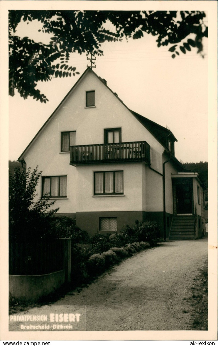 Foto Breitscheid PRIVATPENSION EISERT Privatfoto-AK 1960 Privatfoto - Altri & Non Classificati