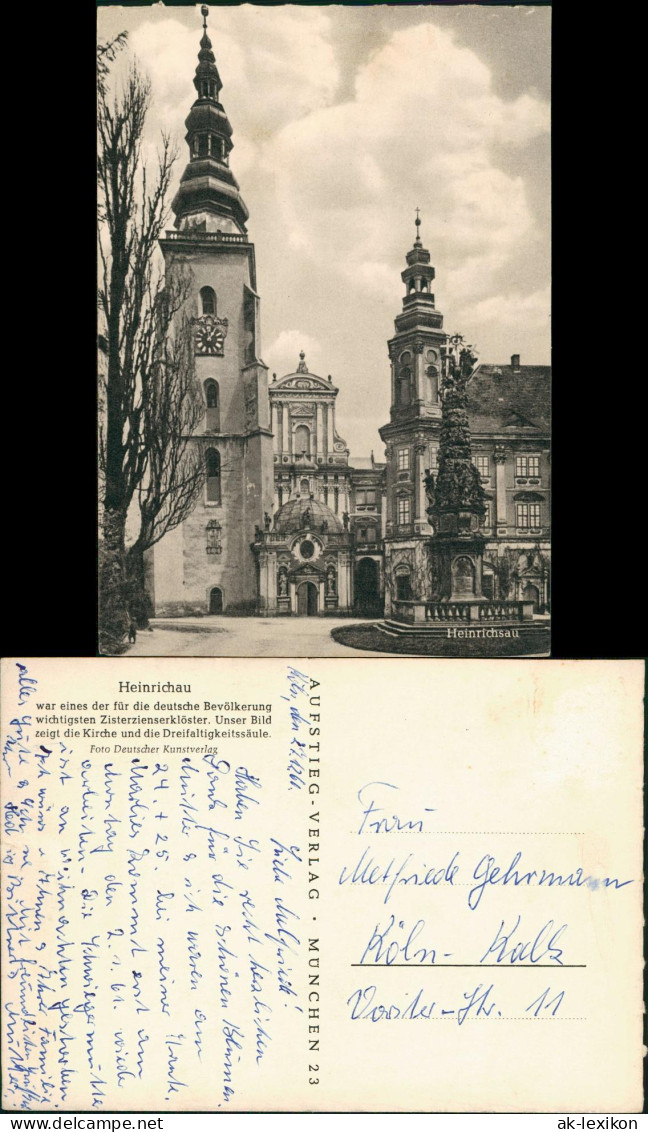 Heinrichau (Niederschlesien) Henryków Zisterzienser-Kloster Kirche 1950 - Schlesien